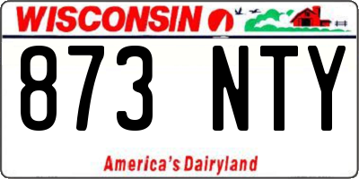 WI license plate 873NTY