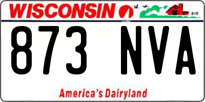 WI license plate 873NVA