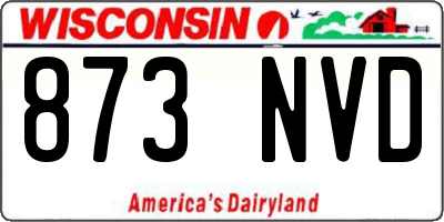 WI license plate 873NVD