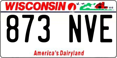 WI license plate 873NVE