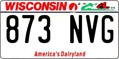 WI license plate 873NVG
