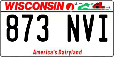 WI license plate 873NVI