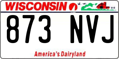 WI license plate 873NVJ