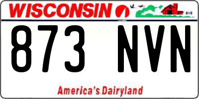 WI license plate 873NVN