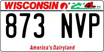 WI license plate 873NVP