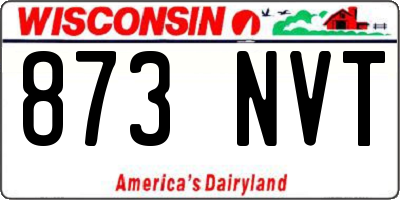 WI license plate 873NVT