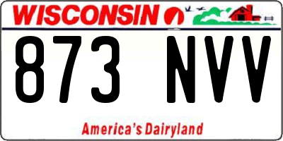 WI license plate 873NVV