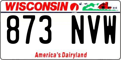 WI license plate 873NVW