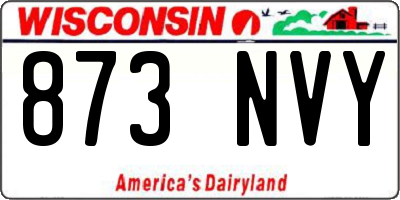 WI license plate 873NVY