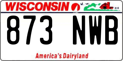WI license plate 873NWB