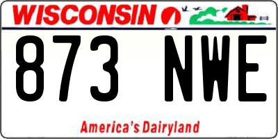 WI license plate 873NWE