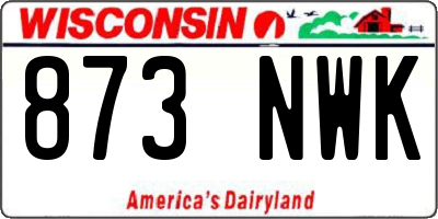 WI license plate 873NWK