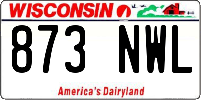 WI license plate 873NWL