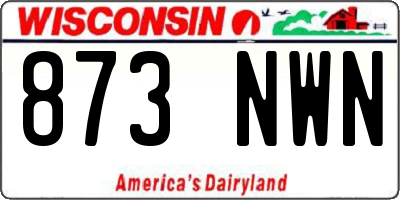 WI license plate 873NWN