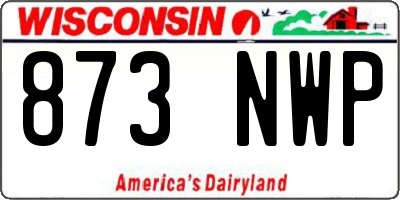 WI license plate 873NWP