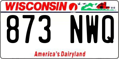 WI license plate 873NWQ