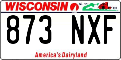 WI license plate 873NXF