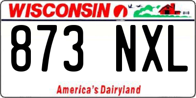 WI license plate 873NXL