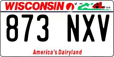 WI license plate 873NXV