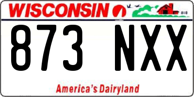 WI license plate 873NXX