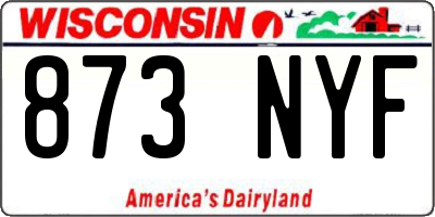 WI license plate 873NYF