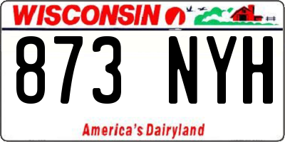 WI license plate 873NYH