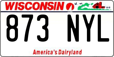 WI license plate 873NYL