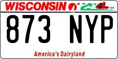WI license plate 873NYP