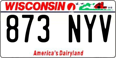 WI license plate 873NYV