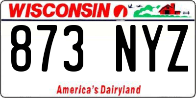 WI license plate 873NYZ