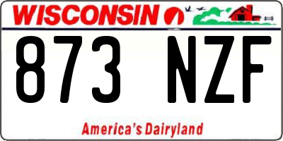 WI license plate 873NZF