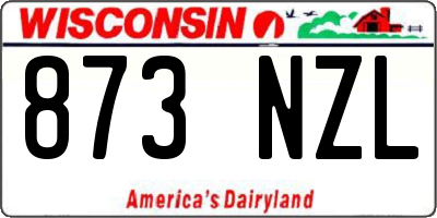 WI license plate 873NZL