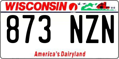 WI license plate 873NZN