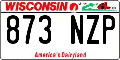 WI license plate 873NZP