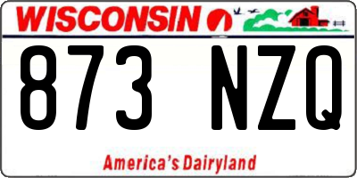 WI license plate 873NZQ
