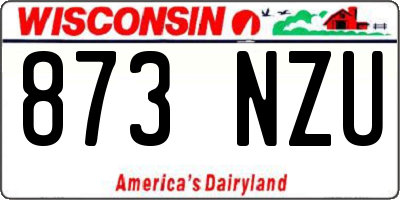WI license plate 873NZU