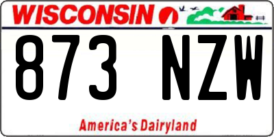 WI license plate 873NZW