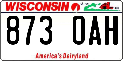 WI license plate 873OAH