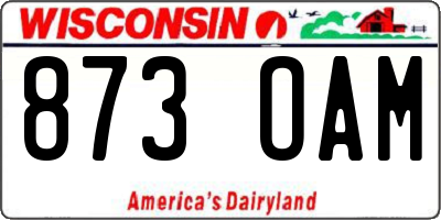 WI license plate 873OAM