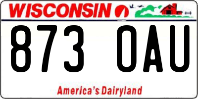 WI license plate 873OAU
