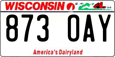 WI license plate 873OAY