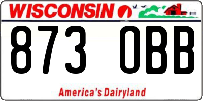 WI license plate 873OBB