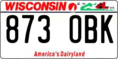 WI license plate 873OBK