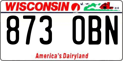 WI license plate 873OBN