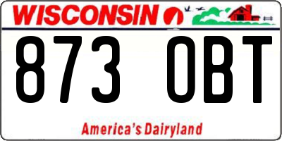 WI license plate 873OBT