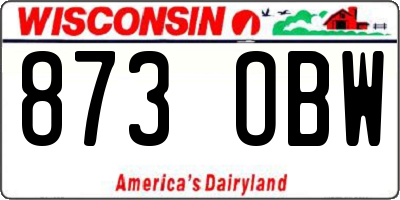 WI license plate 873OBW