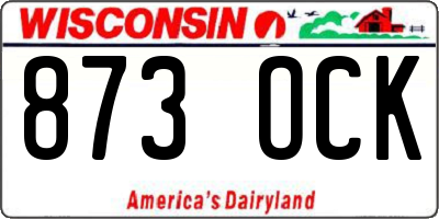 WI license plate 873OCK