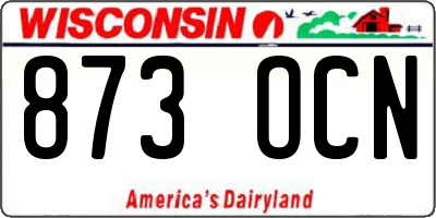 WI license plate 873OCN