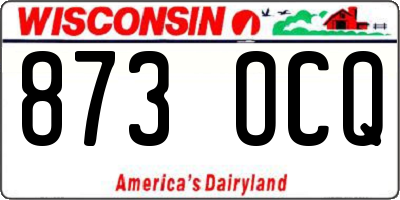 WI license plate 873OCQ