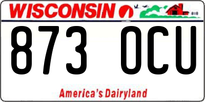 WI license plate 873OCU